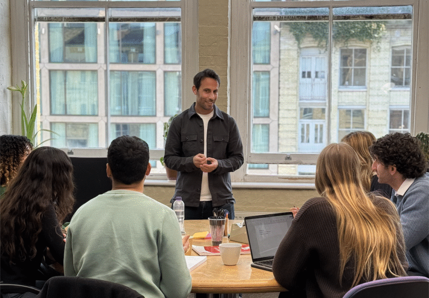 Ricky Blair mentoring students